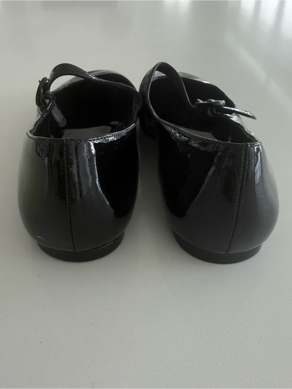 Larroudé Blair Ballet Flats Mary Jane – Black Patent – Size 10 - Picture 9 of 10